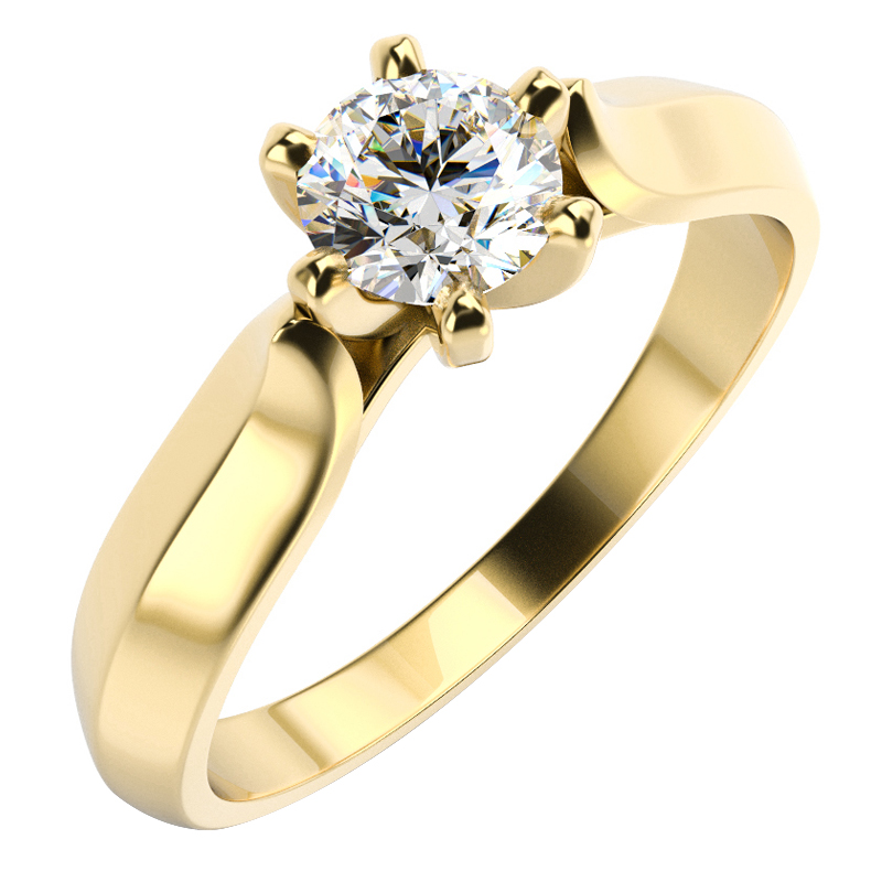 Prsten ze žlutého zlata 19236