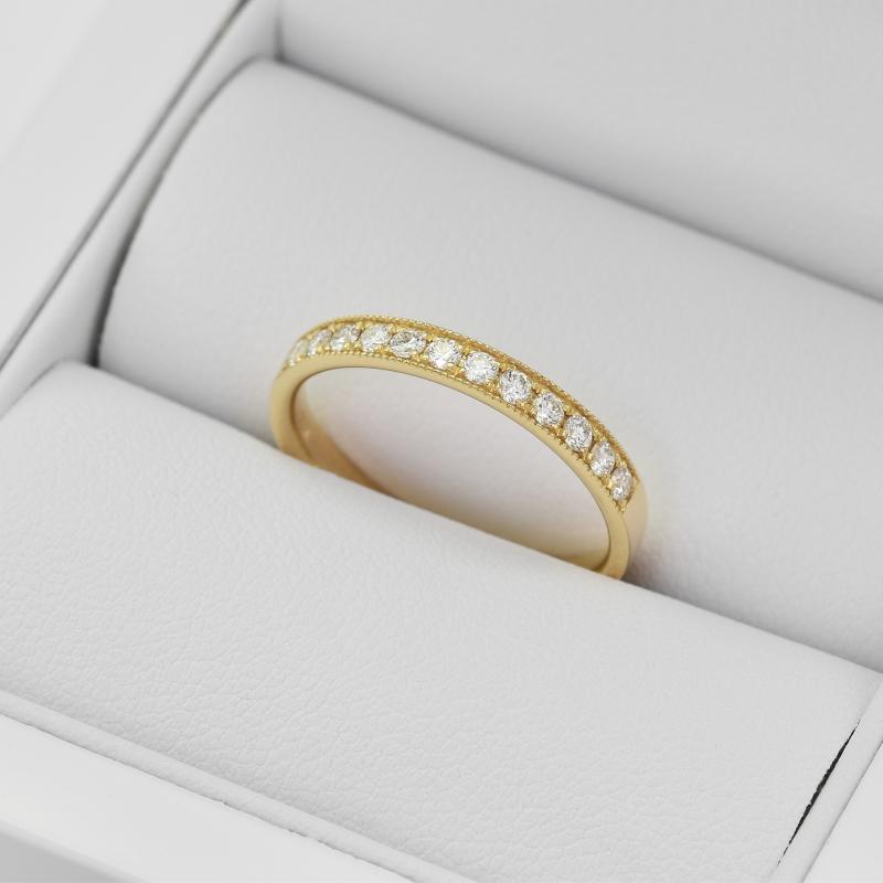 Zlatý diamantový prsten 2086
