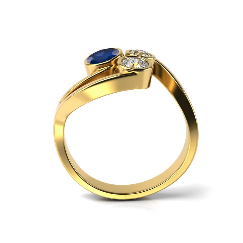 Zásnubní prsten ze zlata 22706