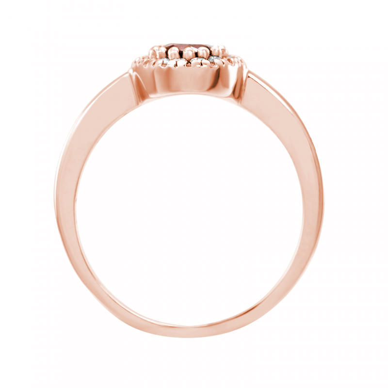 Rubínový zlatý prsten 24676