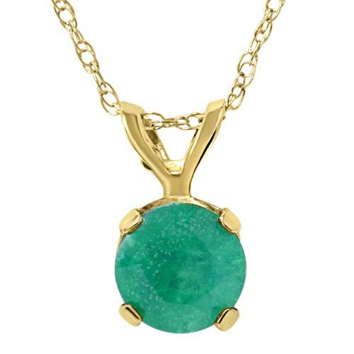 Zlatý náhrdelník s kouzelným smaragdem Varuni
