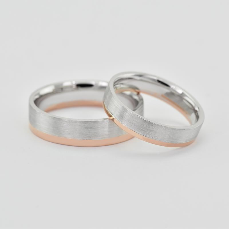 Růžové snubní prsteny 28536