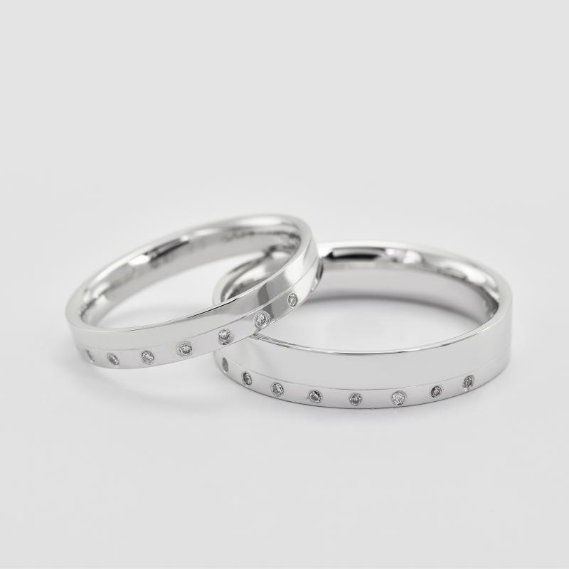 Snubní prsteny z bílého zlata 28716