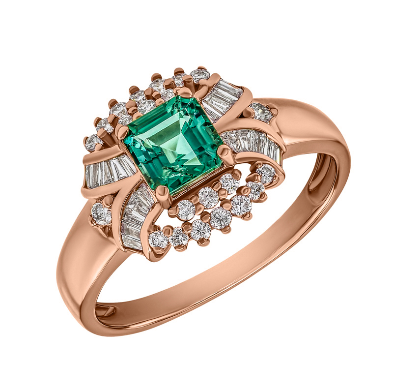 Luxusní smaragdový prsten 33596