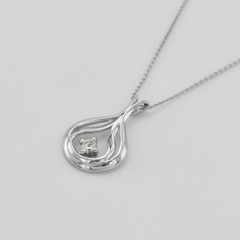 Elegantní zlatý náhrdelník s diamantem 39336