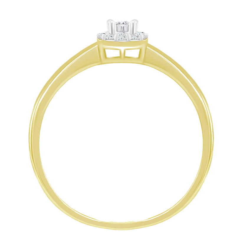 Dámský prsten v halo stylu 41866