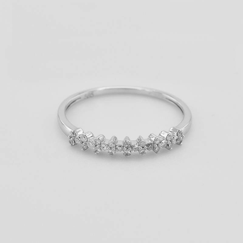 Diamantový prsten z bílého zlata 41956