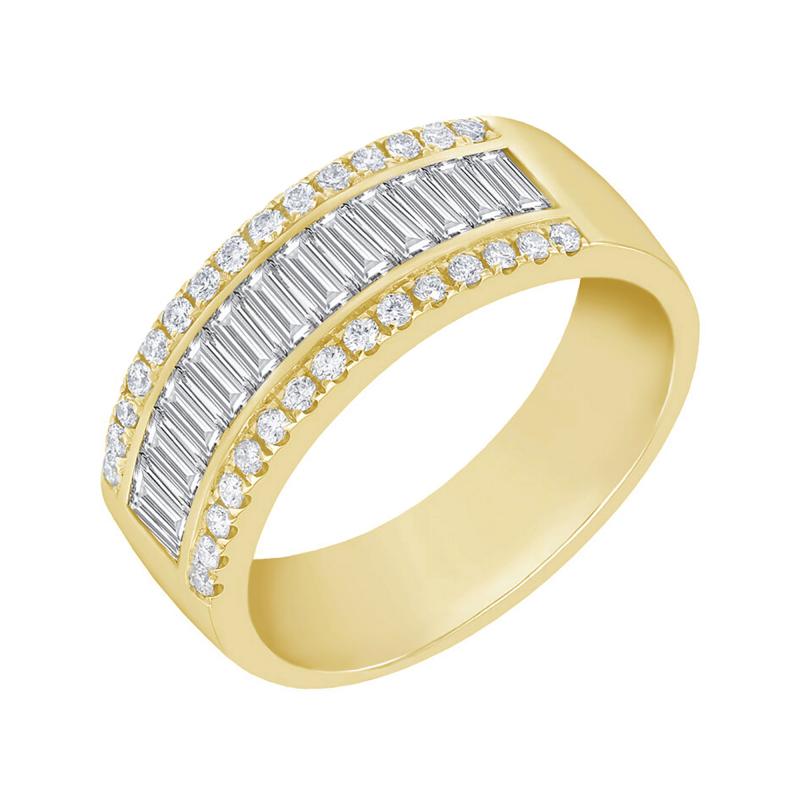 Zlatý prsten s diamanty Ewain 43516