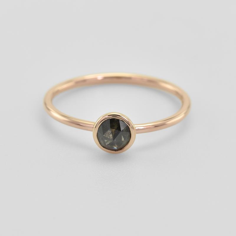 Zásnubní diamantový prsten z růžového zlata 44976