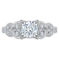Romantický zlatý zásnubní vintage prsten s diamanty Iolana