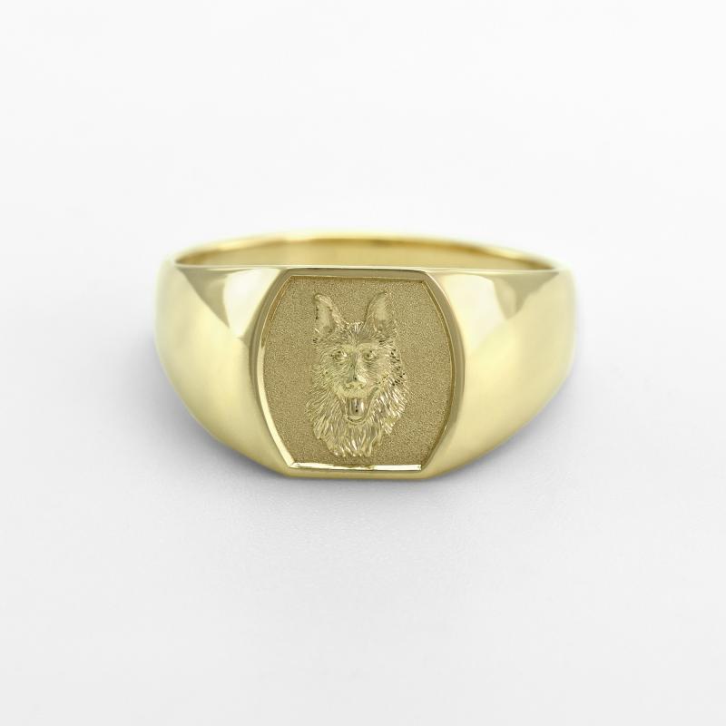 Pánský prsten s ručním gravírem 47036