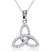 Diamantový náhrdelník ve stylu keltského uzlu Armina