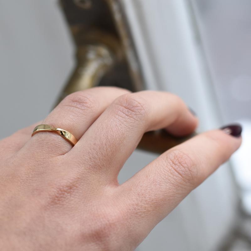 Elegantní snubní prsteny ze zlata Modeste 49666