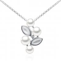 Jemný stříbrný náhrdelník s perlami Junie
