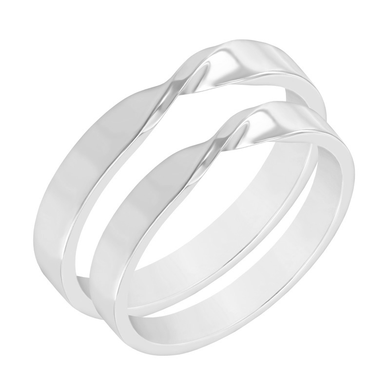 Snubní prsteny z bílého zlata 50016