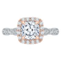 Diamantový zásnubní prsten v halo stylu Ezra