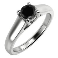 Zásnubní prsten s černým diamantem Macias