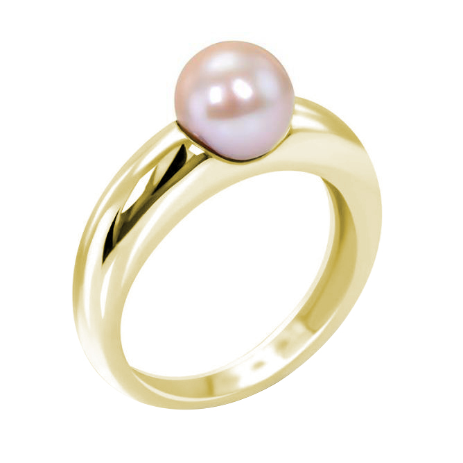 Zlatý prsten s perlou Leans 59786