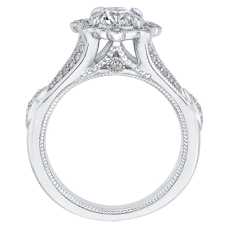 Zásnubní diamantový prsten ve vintage stylu