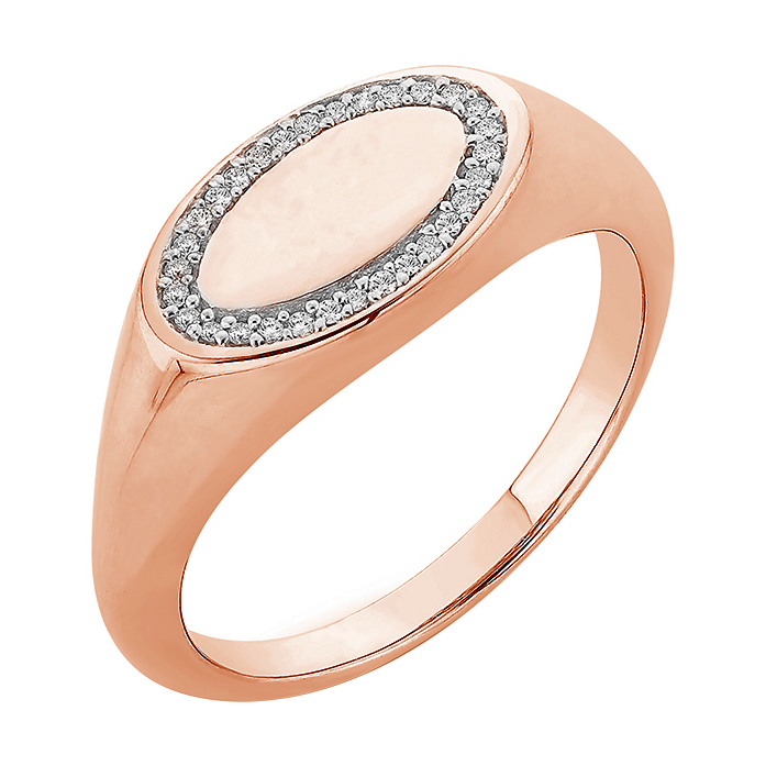 Pečetní prsten s diamanty 63926