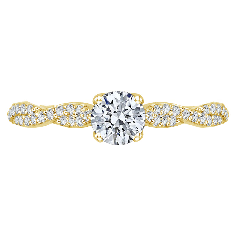 Zlatý prsten s diamanty 75026