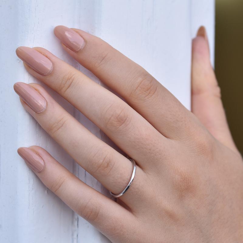Platinový minimal prsten