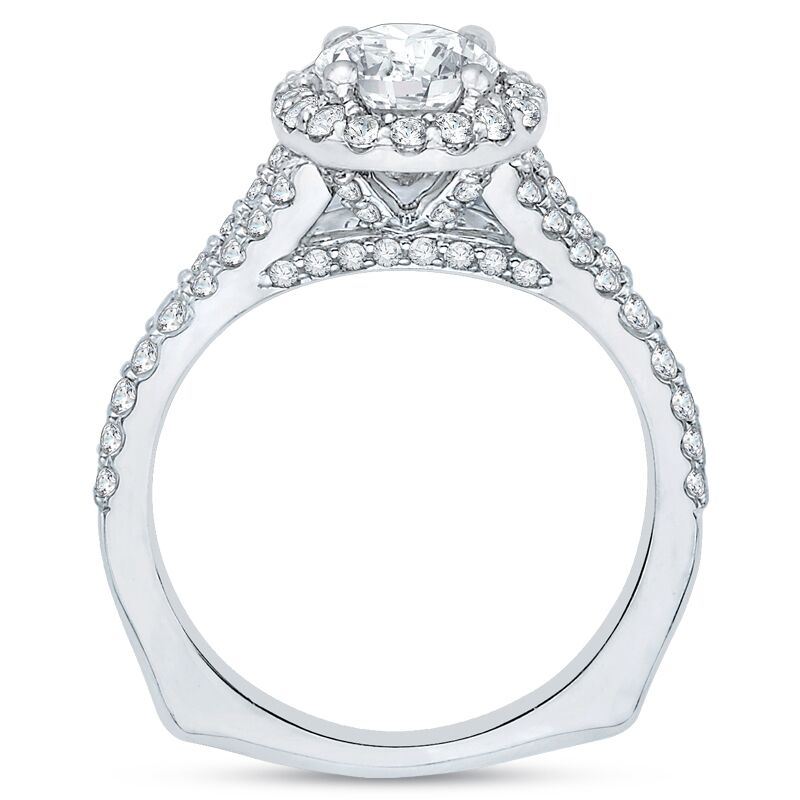 Romantický zásnubní prsten s diamanty 79406