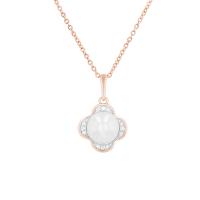 Zlatý přívěsek s perlou a diamanty ve tvaru květiny Nadine