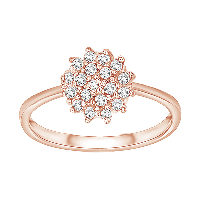 Prsten z růžového zlata 95076