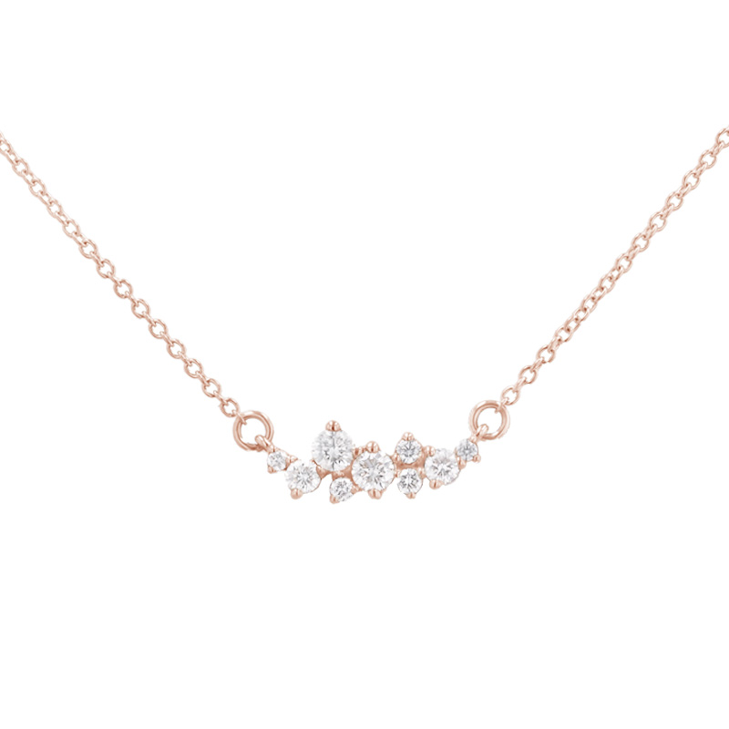 Cluster náhrdelník s diamanty Kianna 97896
