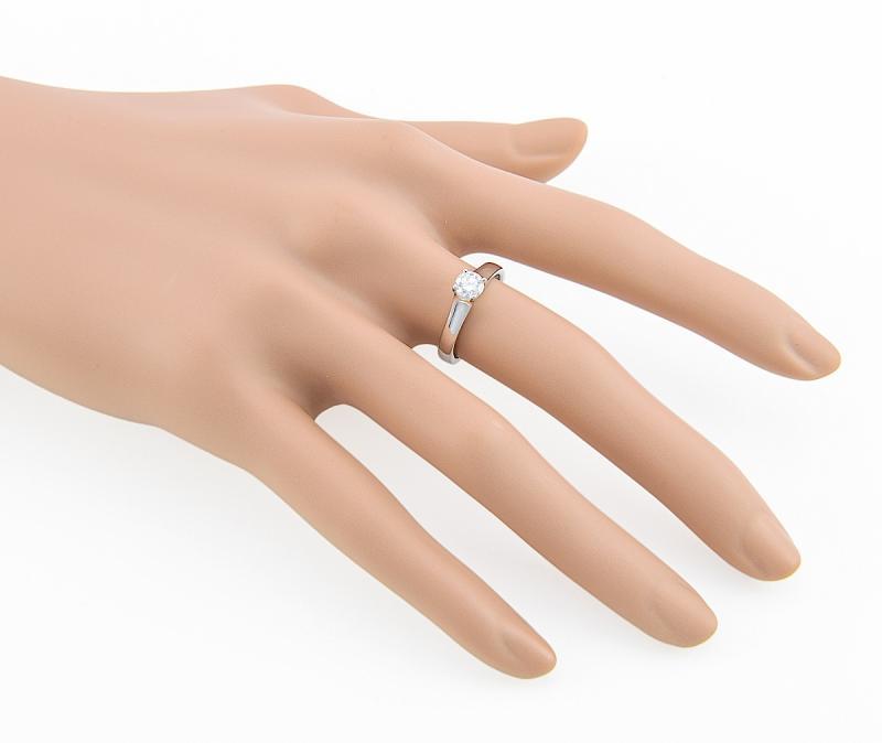 Zásnubní prsten z bílého zlata Jalendu 986