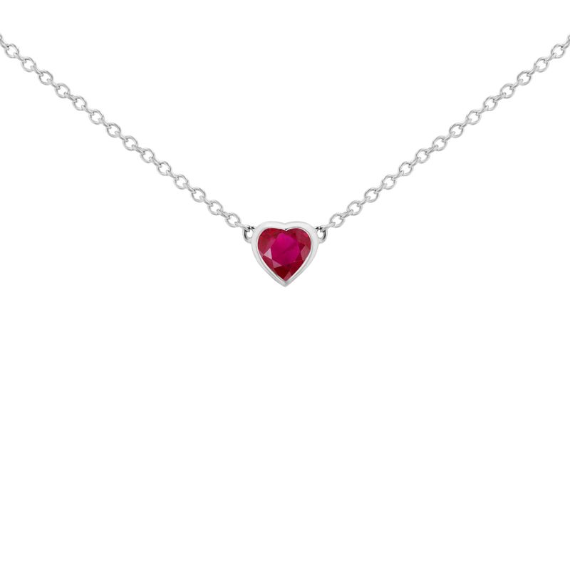 Minimalistický náhrdelník s rubínem Davila 99856
