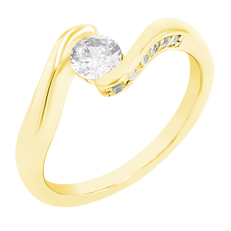 Elegantní zásnubní prsten s diamanty Ratie 101087