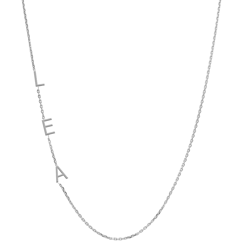 Stříbrný náhrdelník s 3 písmenky podle vaší volby Nimra