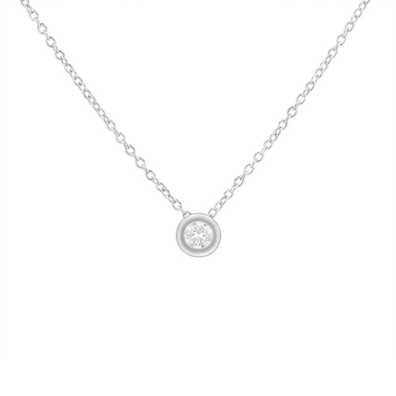 Stříbrný náhrdelník s lab-grown diamantem Adriana