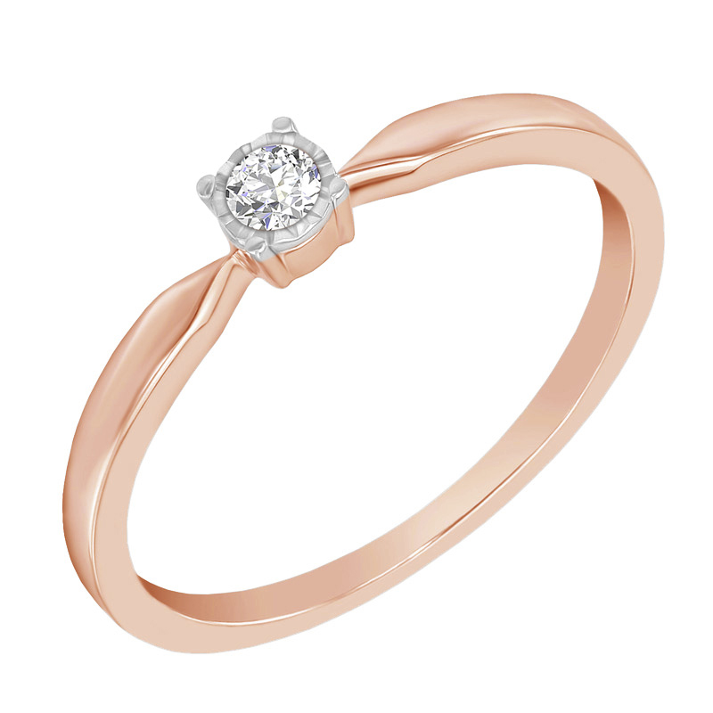 Stříbrný elegantní prsten s lab-grown diamantem Ximena 104607