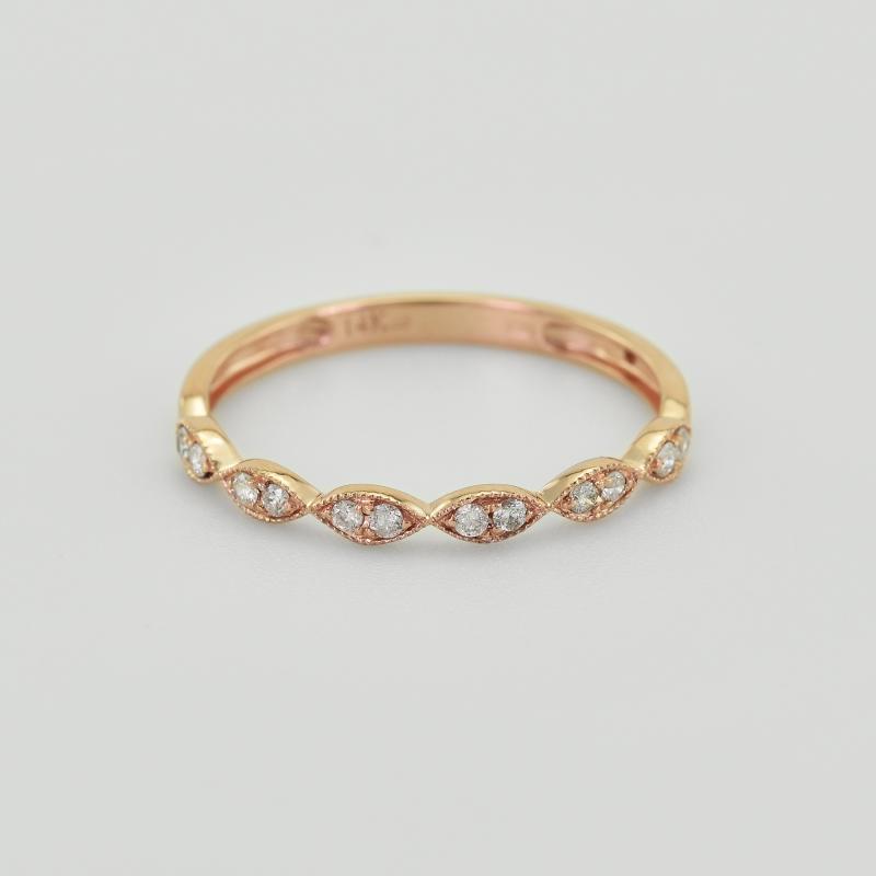 Něžný eternity prsten s lab-grown diamanty Talita 105617