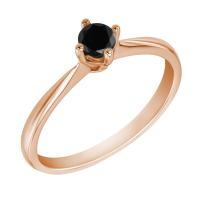 Zásnubní prsten s černým diamantem Fazew