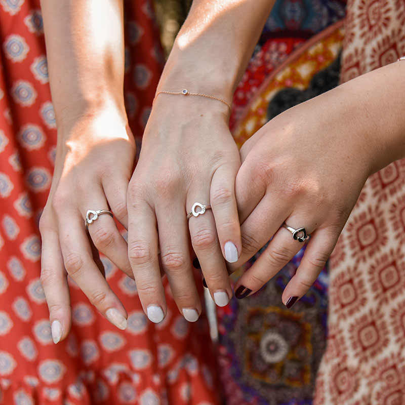 Romantický stříbrný prsten s diamantem Celine 108097