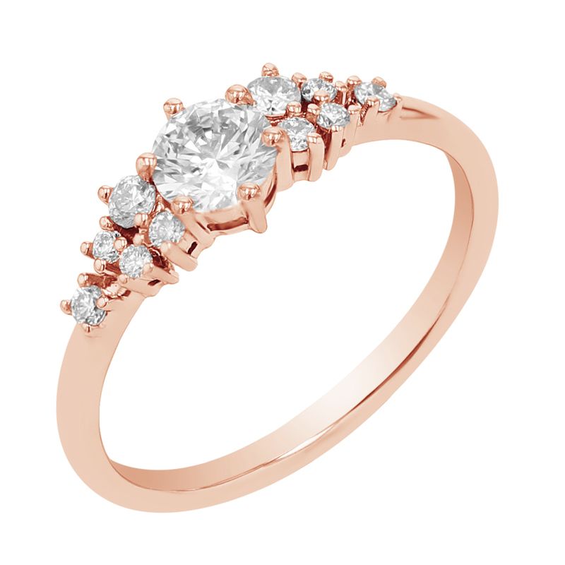 Romantický zásnubní set prstýnků s diamanty Edge 109167