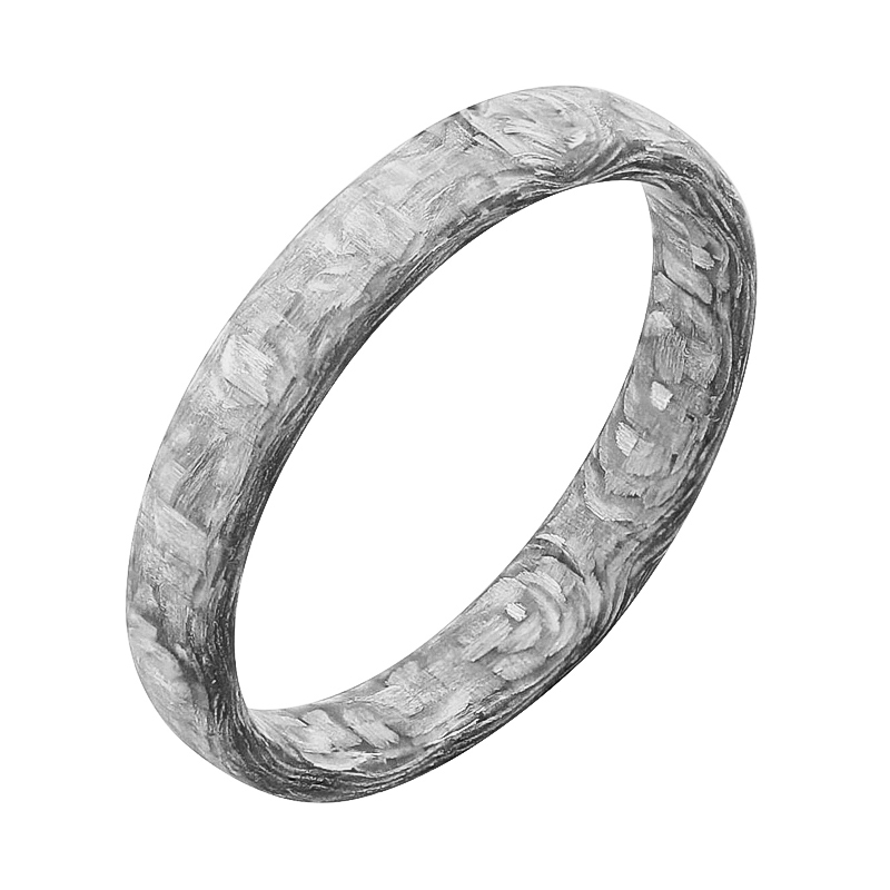 Mírně zaoblené snubní prsteny z karbonu Jaidon 125197
