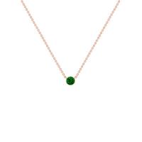 Minimalistický náhrdelník s tsavorit granátem Glosie