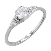 Zásnubní prsten s lab-grown diamanty Diana