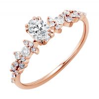 Zásnubní prsten s oval diamantem Mica