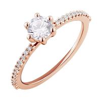 Zásnubní prsten s lab-grown diamanty Cynthia