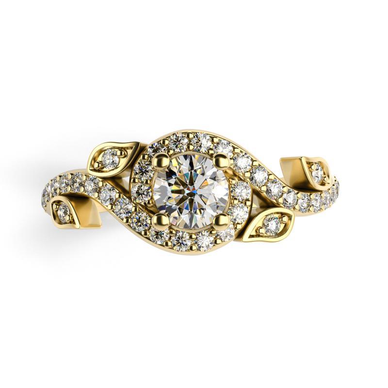 Prsten s diamanty 12757