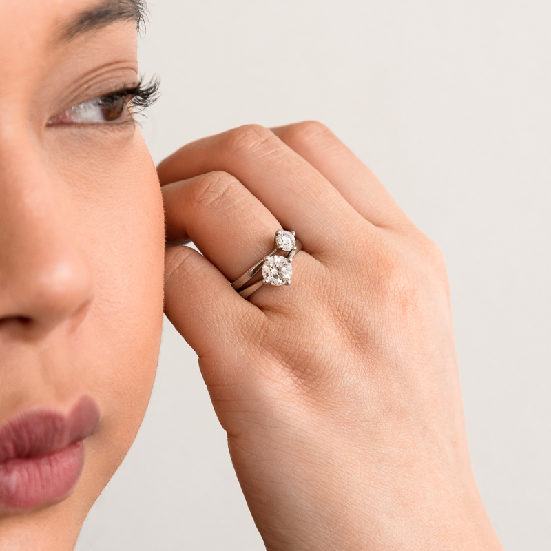 Set prstenů s možností výběru diamantu Modeste 131827