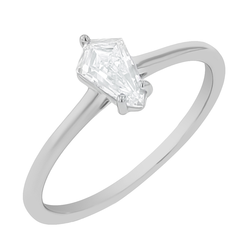 Zásnubní prsten s shield lab-grown diamantem Greta