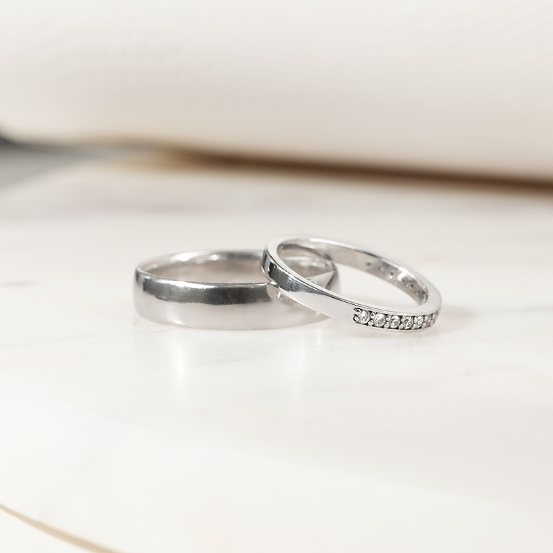 Eternity prsten s lab-grown diamanty a pánský komfortní prsten Lorne 136337