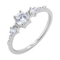 Zásnubní prsten s lab-grown diamanty Willa
